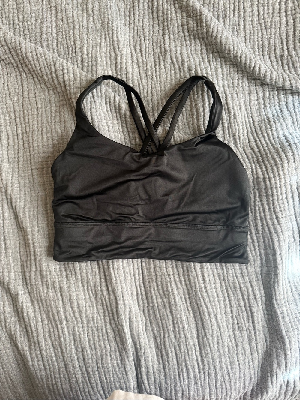 Lululemon Blackened Pine Strappy Sports Bra